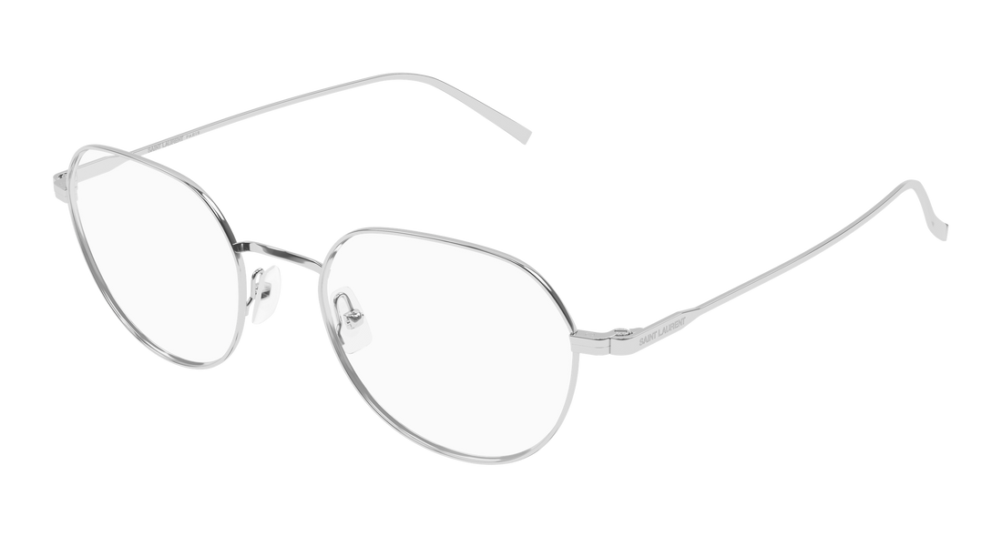 Lunettes de vue saint laurent sl 953 opt 002 plateado round/oval/panthos masculino taille 51mm - Vue principale