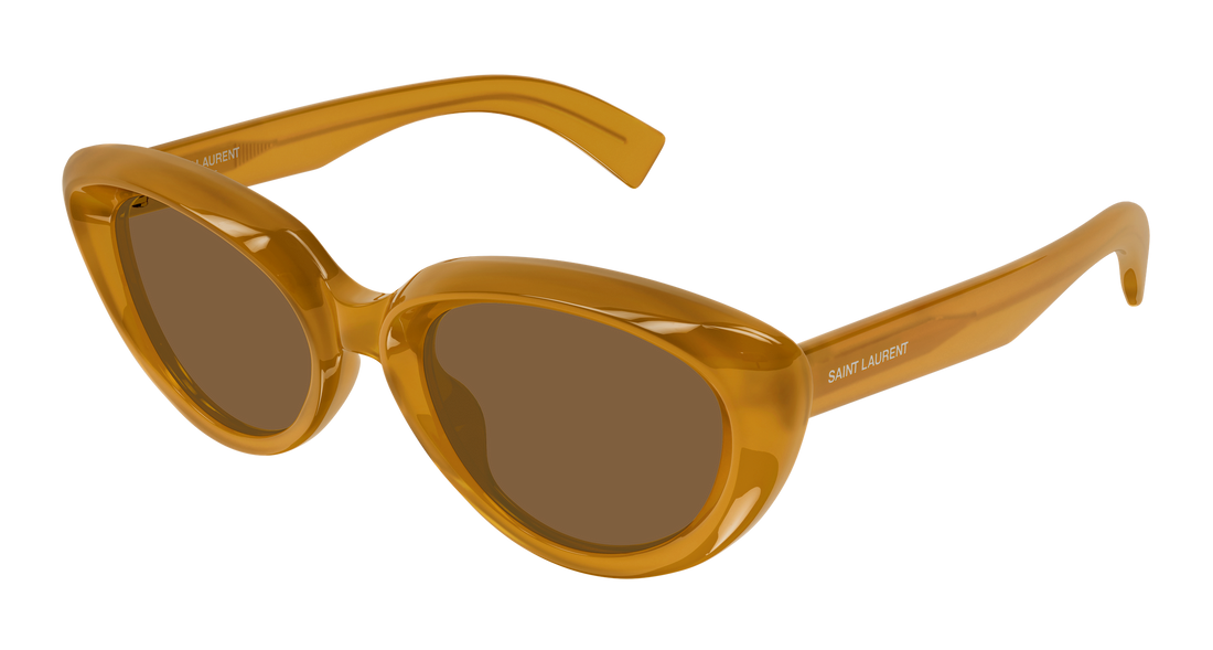 Sunglasses saint laurent sl 859 004 amarillo cat eye femenino size 53mm - Main view