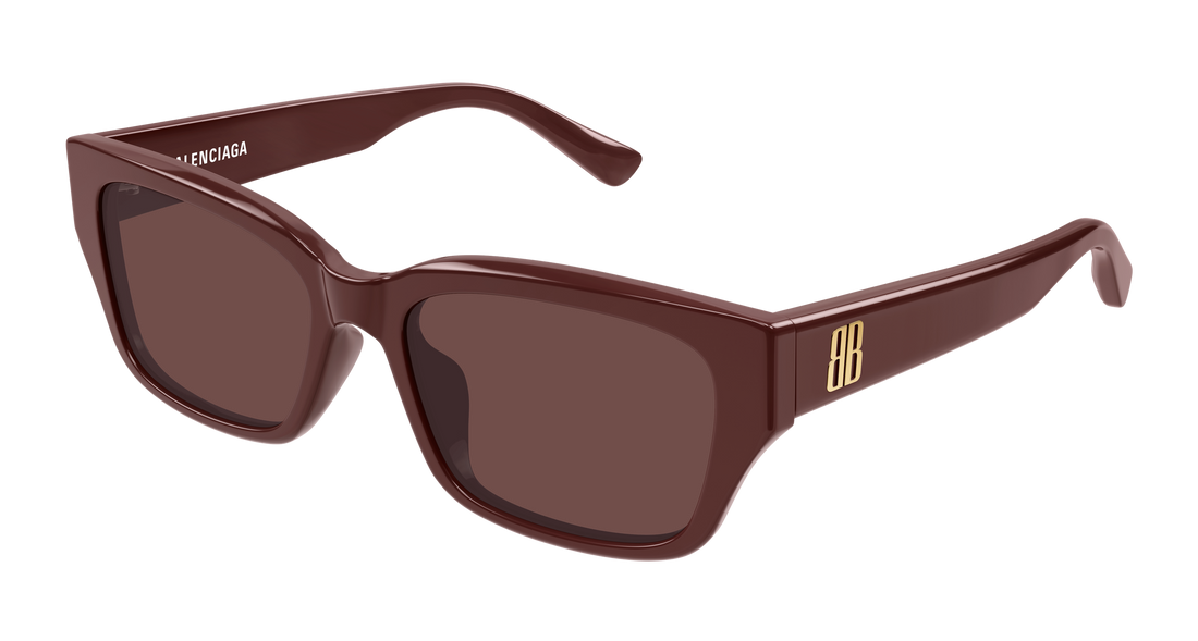 Óculos de sol balenciaga bb0480sk 004 burdeos rectangular / squared unisex tamanho 56mm - Vista principal