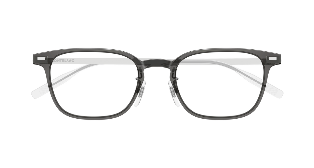 Occhiali da vista montblanc mb0467ol 018 gris rectangular / squared masculino taglia 57mm - Vista dettagliata