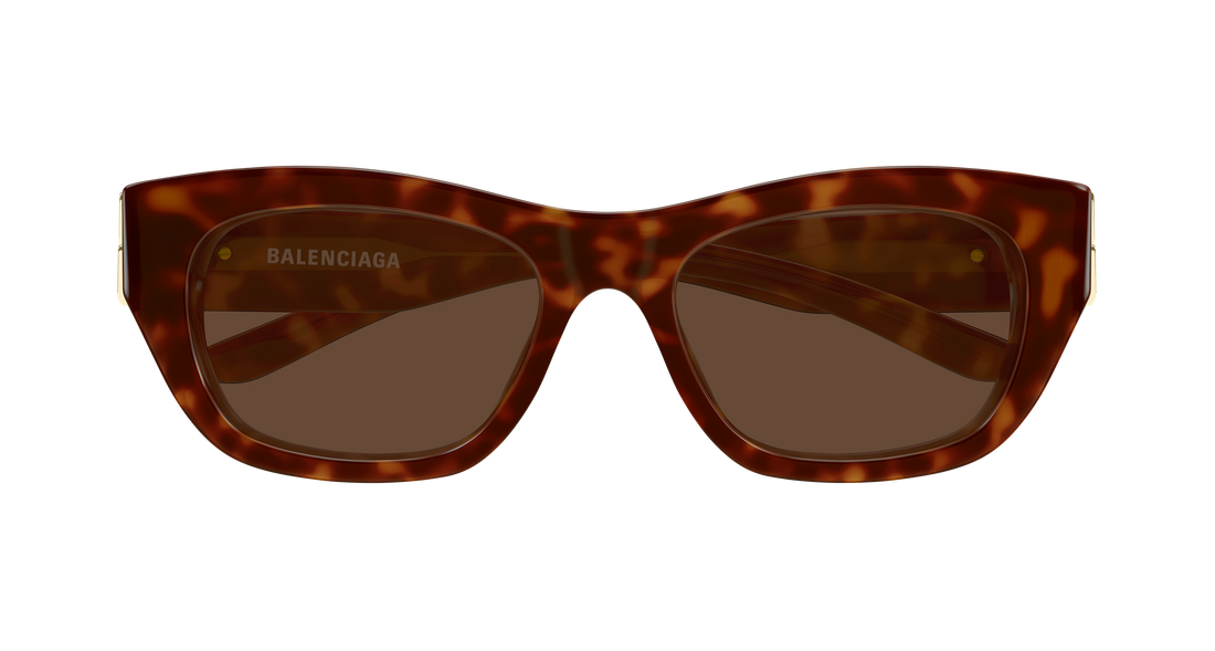 Lunettes de soleil balenciaga bb0506s 002 havana cat eye femenino taille 55mm - Vue détaillée