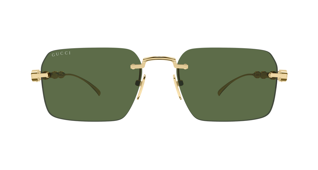 Óculos de sol gucci gg2154s 003 dorado rectangular / squared masculino tamanho 56mm - Vista de detalhe