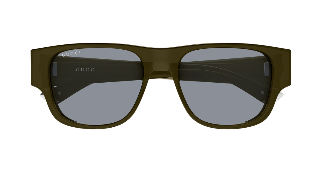 Óculos de sol gucci gg2075s 003 verde rectangular / squared masculino tamanho 54mm - Vista de detalhe