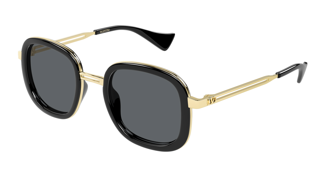 Lunettes de soleil valentino vg0062s 001 negro round/oval/panthos femenino taille 47mm - Vue principale