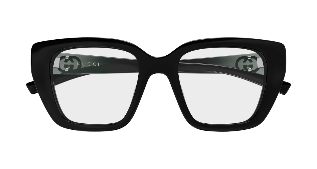 Occhiali da vista gucci gg2028o 001 negro cat eye femenino taglia 50mm - Vista dettagliata