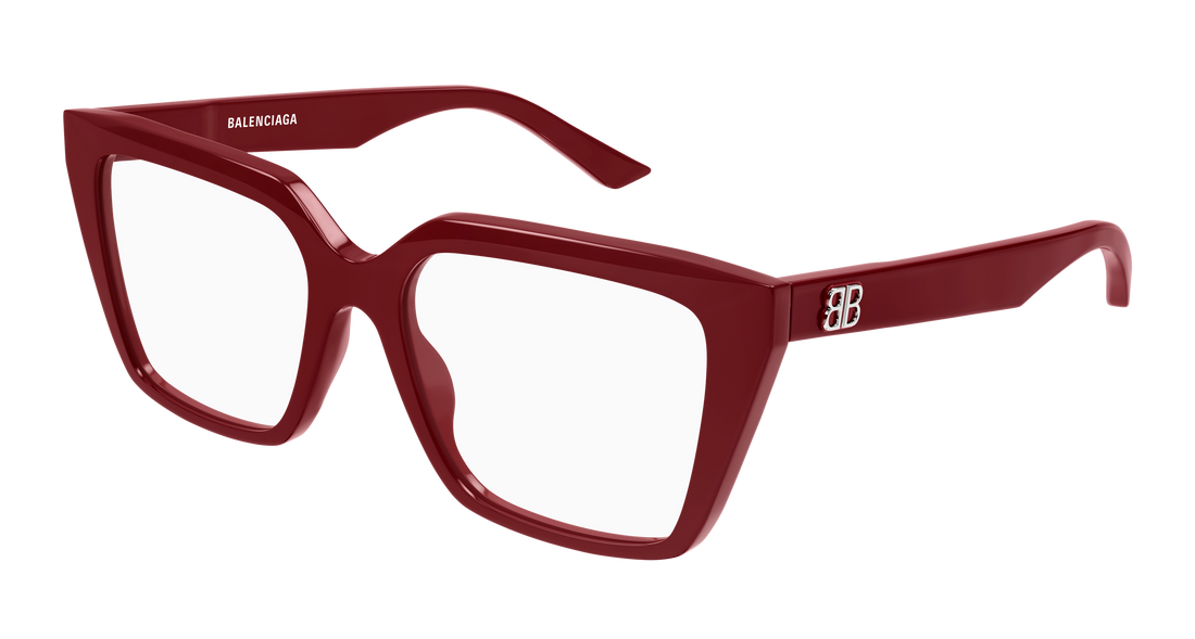 Occhiali da vista balenciaga bb0130o 013 rojo rectangular / squared femenino taglia 53mm - Vista principale