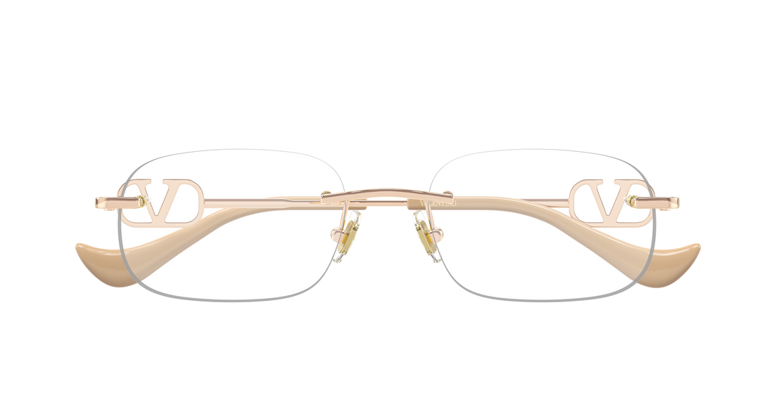 Lunettes de vue valentino vg0034o 003 dorado round/oval/panthos femenino taille 53mm - Vue détaillée