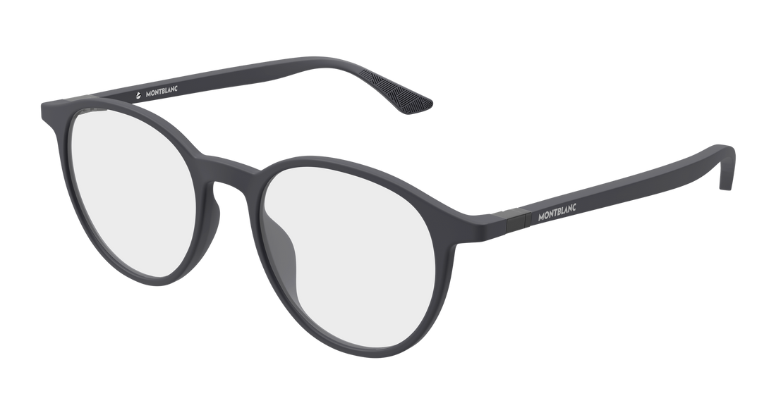 Lunettes de vue montblanc mb0512o 003 gris round/oval/panthos masculino taille 49mm - Vue principale