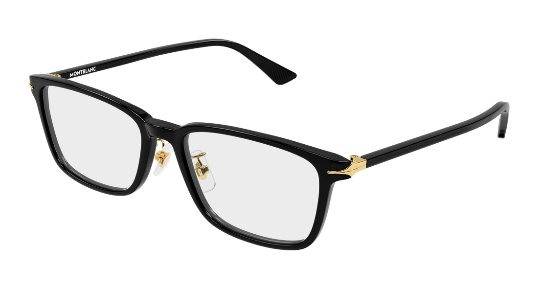 Lunettes de vue montblanc mb0531oa 001 negro rectangular / squared masculino taille 54mm - Vue principale