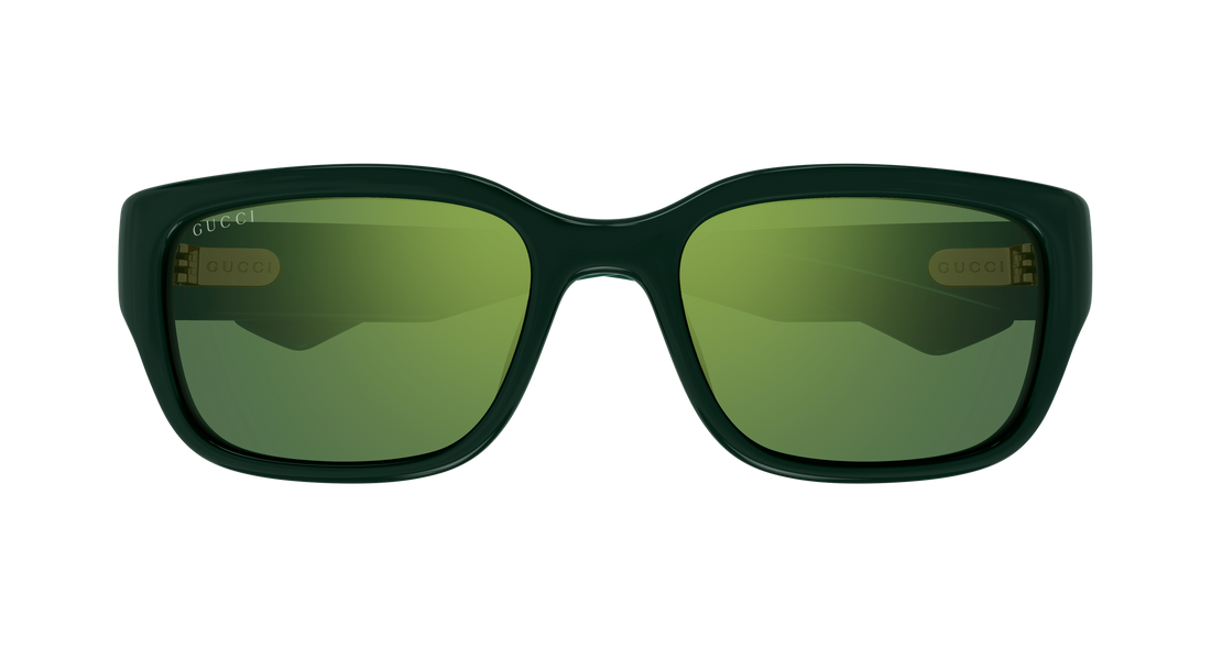 Lunettes de soleil gucci gg2241sk 003 verde rectangular / squared masculino taille 56mm - Vue détaillée