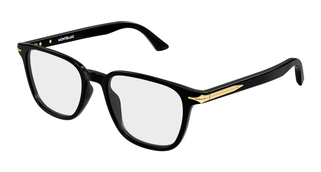 Lunettes de vue montblanc mb0517o 001 negro rectangular / squared masculino taille 52mm - Vue principale