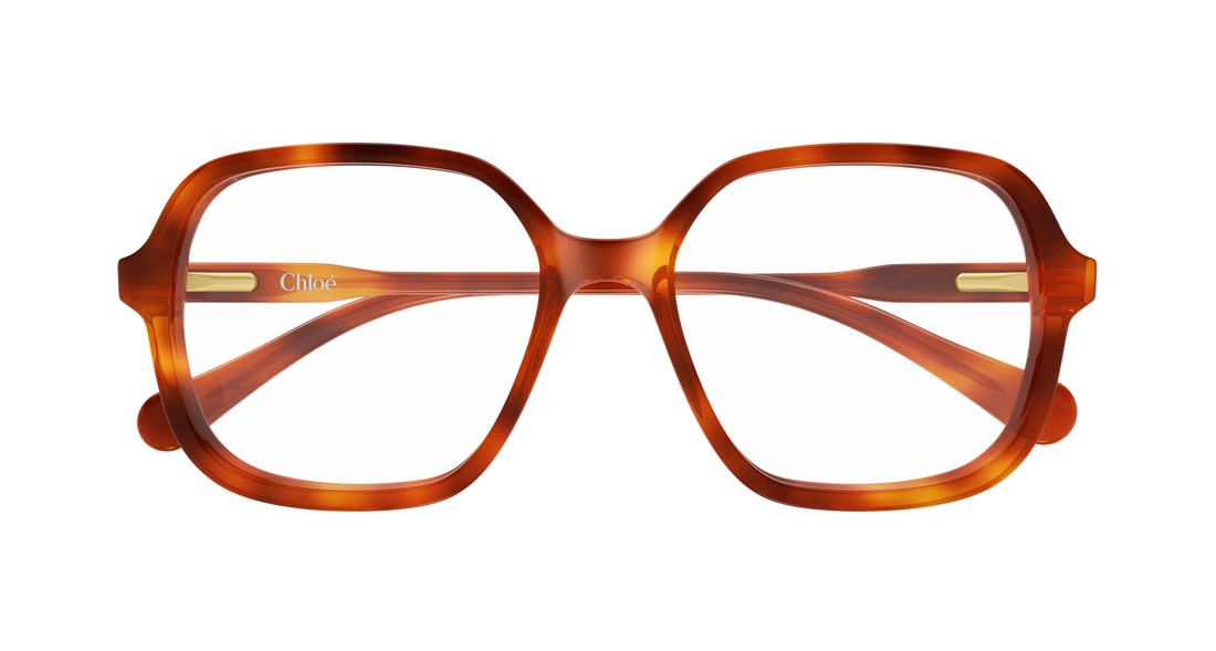 Gafas graduadas chloé cc0027o 003 havana geometrical/directional infantil talla 49mm - Vista de detalle