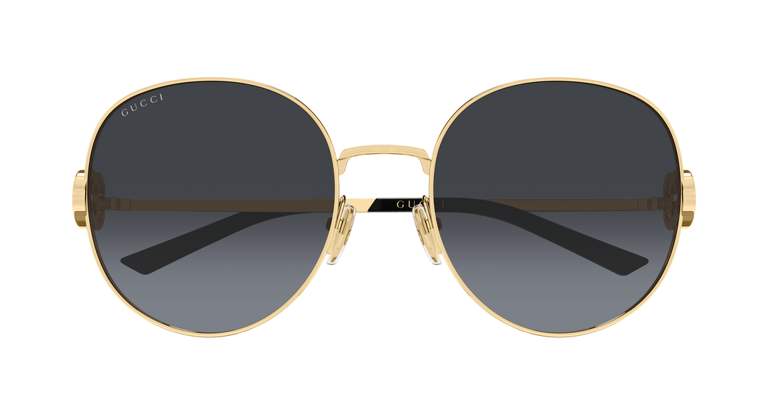 Óculos de sol gucci gg2047s 001 dorado round/oval/panthos femenino tamanho 58mm - Vista de detalhe
