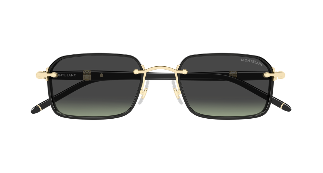 Gafas de sol montblanc mb0483s 004 dorado rectangular / squared masculino talla 54mm - Vista de detalle