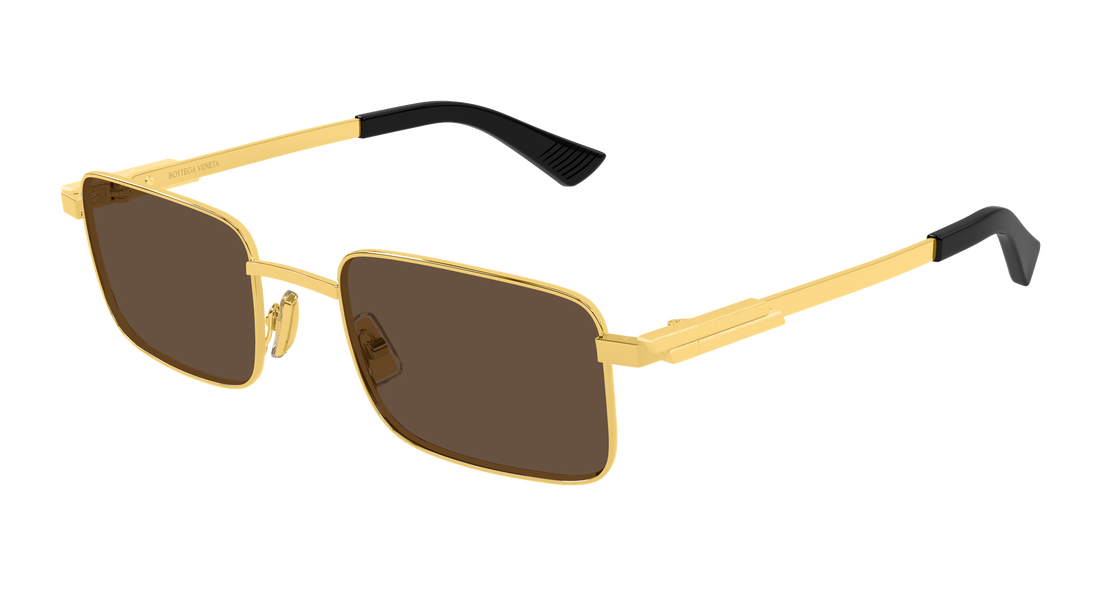Óculos de sol bottega veneta bv1469s 005 dorado rectangular / squared unisex tamanho 53mm - Vista principal