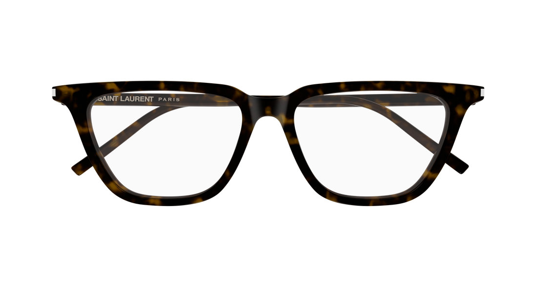 Brillen saint laurent sl 889 sulpice thin opt 002 havana cat eye femenino größe 53mm - Detailansicht