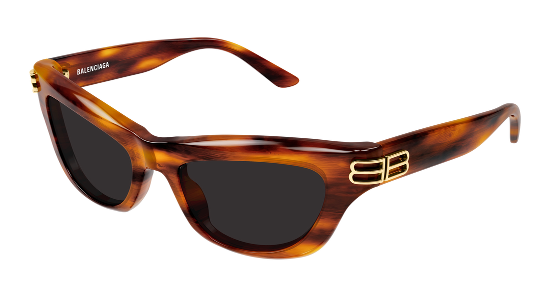 Óculos de sol balenciaga bb0430s 007 marron cat eye femenino tamanho 54mm - Vista principal