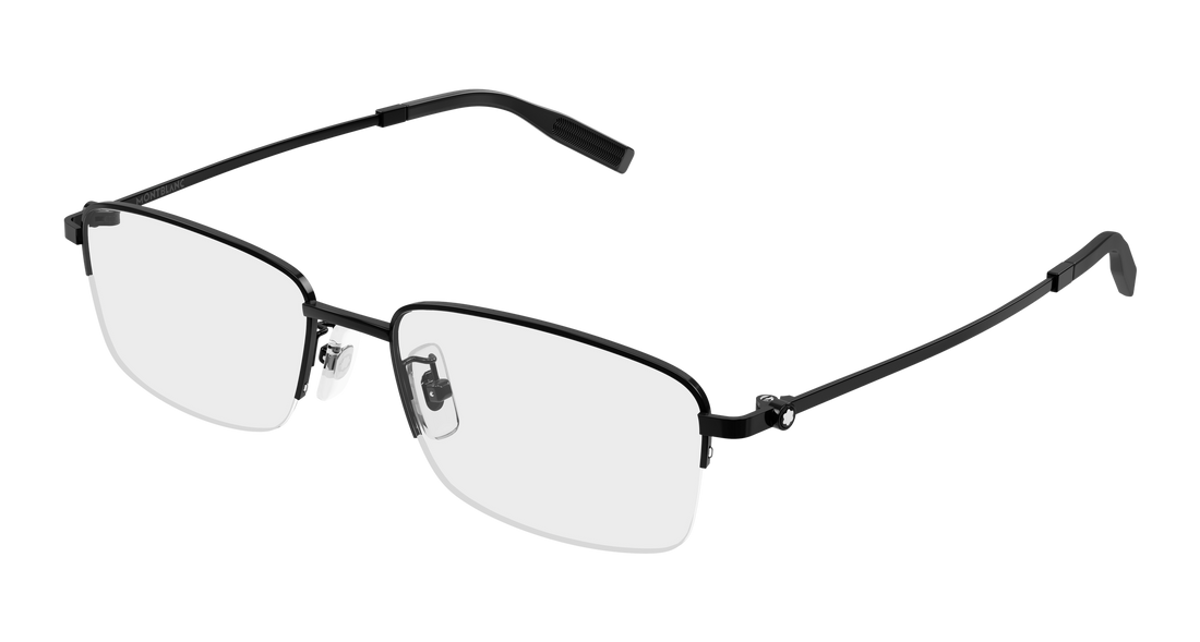 Lunettes de vue montblanc mb0529oa 001 negro rectangular / squared masculino taille 54mm - Vue principale