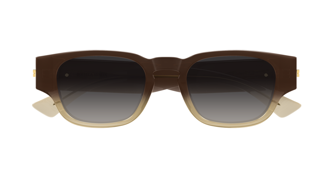 Óculos de sol bottega veneta bv1460s 003 marron round/oval/panthos masculino tamanho 51mm - Vista de detalhe