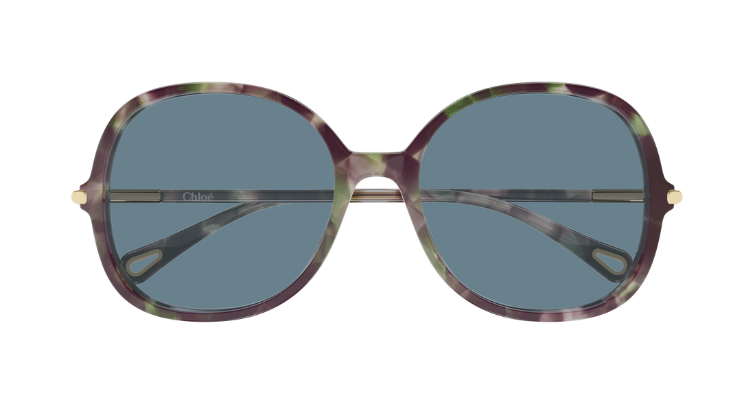 Sonnenbrillen chloé ch0383s 003 havana round/oval/panthos femenino größe 57mm - Detailansicht
