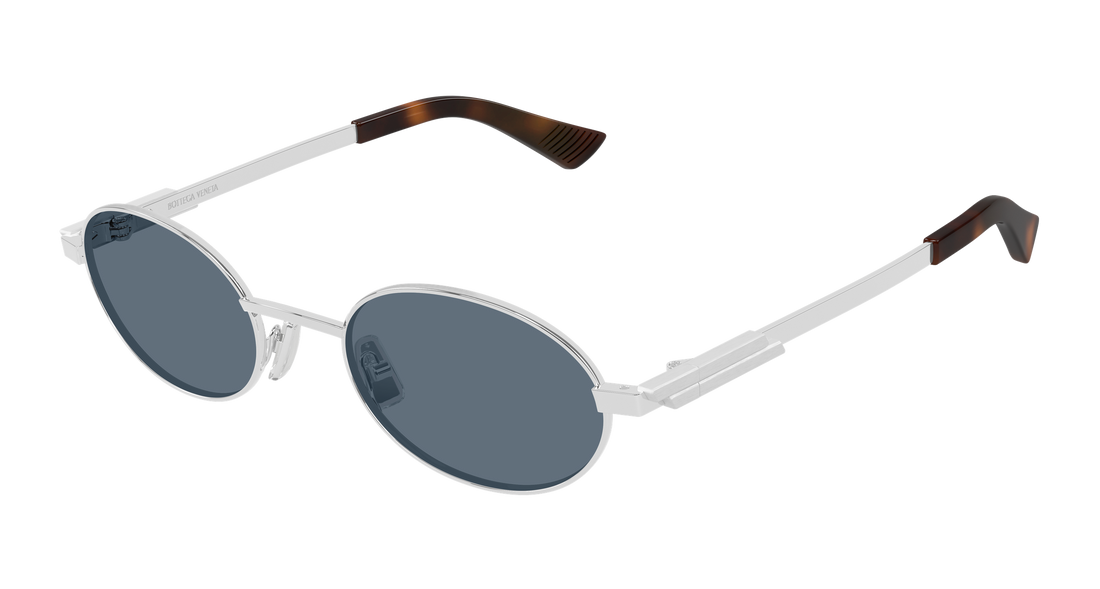 Occhiali da sole bottega veneta bv1470s 002 plateado round/oval/panthos unisex taglia 52mm - Vista principale