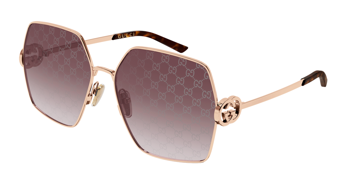 Lunettes de soleil gucci gg2163s 004 dorado rectangular / squared femenino taille 61mm - Vue principale