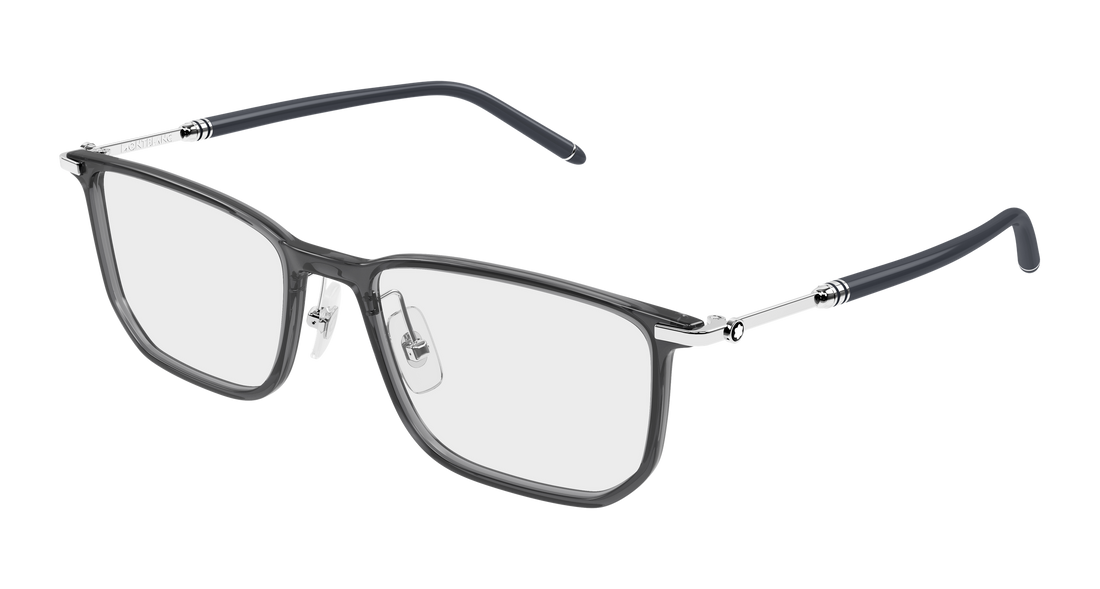 Lunettes de vue montblanc mb0523o 002 gris rectangular / squared masculino taille 54mm - Vue principale