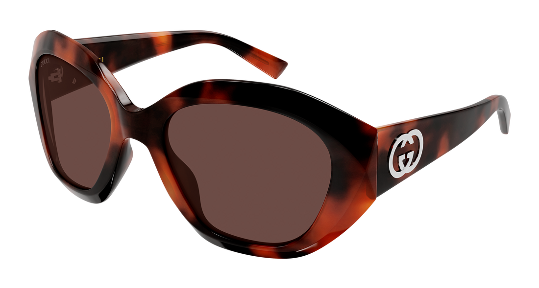 Sonnenbrillen gucci gg2200s 002 havana geometrical/directional femenino größe 56mm - Hauptansicht