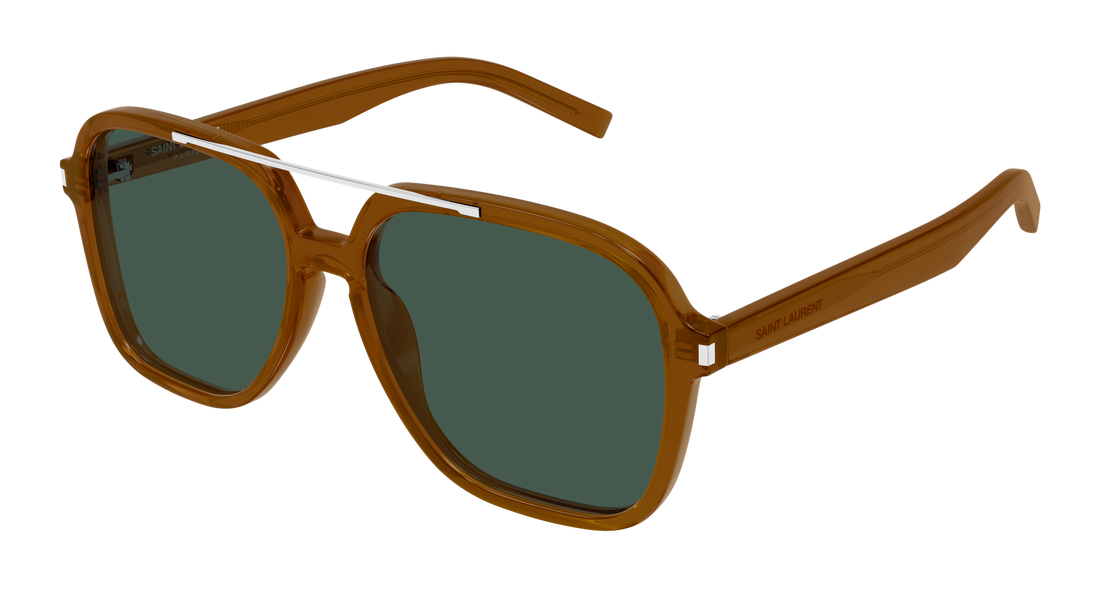 Óculos de sol saint laurent sl 545 004 marron rectangular / squared femenino tamanho 58mm - Vista principal
