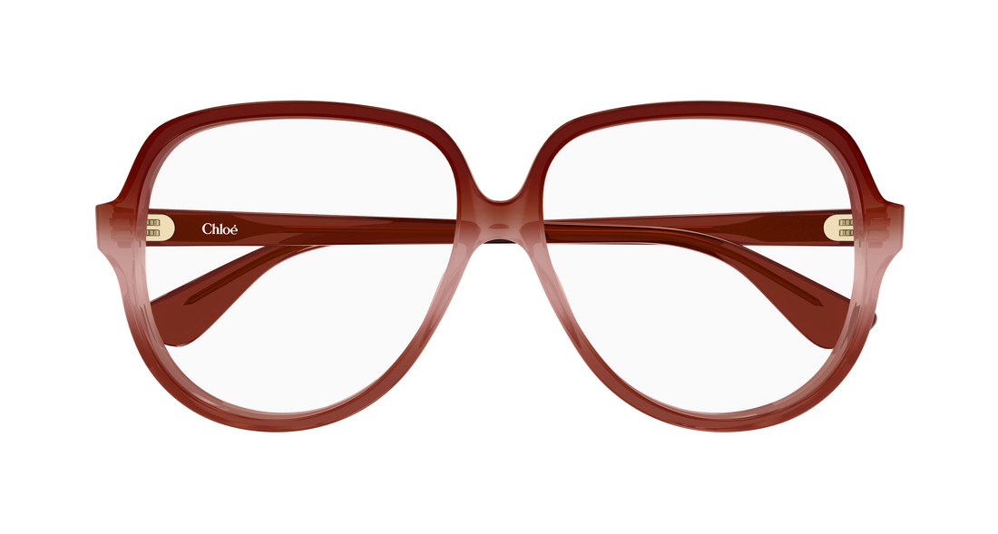 Brillen chloé ch0391o 004 rojo rectangular / squared femenino größe 59mm - Detailansicht