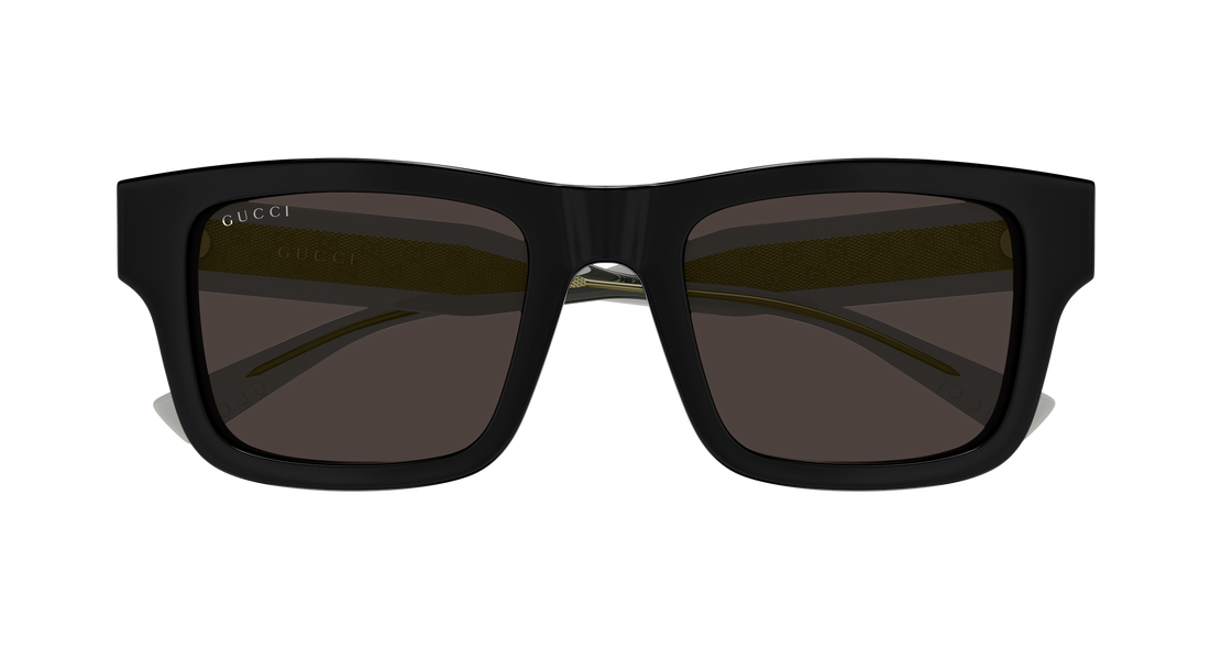 Óculos de sol gucci gg2072sa 002 negro rectangular / squared masculino tamanho 52mm - Vista de detalhe