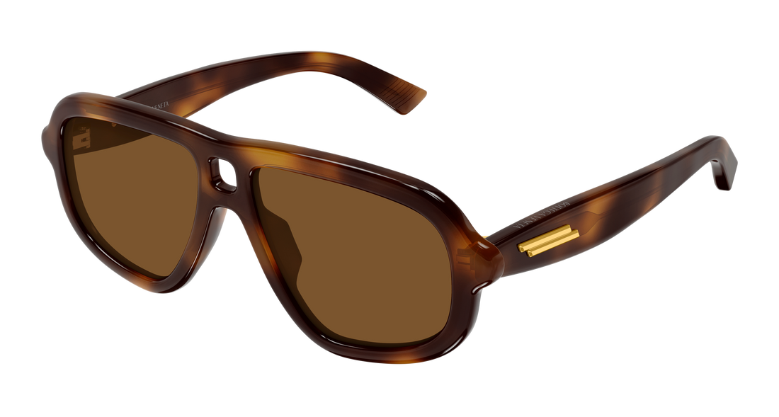 Sonnenbrillen bottega veneta bv1494s 002 havana pilot/navigator unisex größe 53mm - Hauptansicht