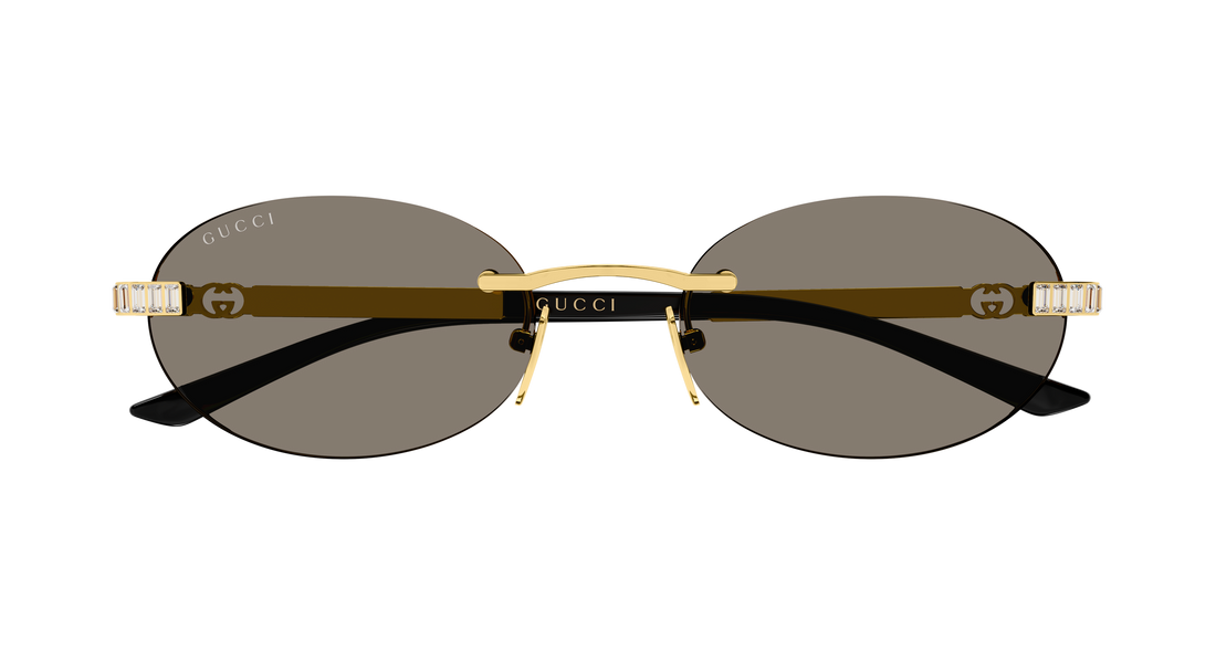 Lunettes de soleil gucci gg2214s 003 dorado round/oval/panthos femenino taille 55mm - Vue détaillée