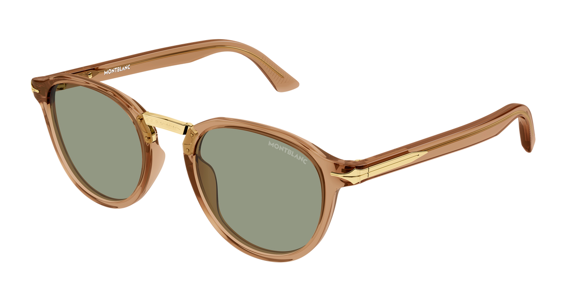 Lunettes de soleil montblanc mb0515s 004 naranja round/oval/panthos masculino taille 49mm - Vue principale