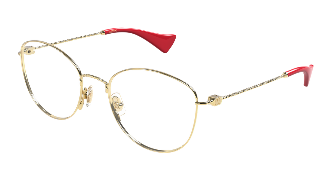 Lunettes de vue valentino vg0064o 003 dorado round/oval/panthos femenino taille 52mm - Vue principale