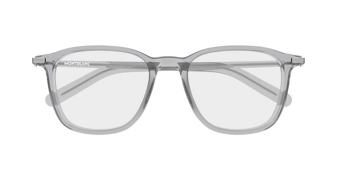 Brillen montblanc mb0499o 003 gris rectangular / squared masculino größe 52mm - Detailansicht