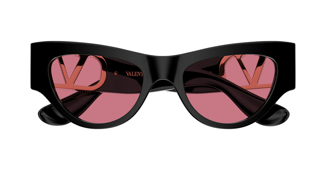 Sonnenbrillen valentino vg0053s 002 negro cat eye femenino größe 55mm - Detailansicht