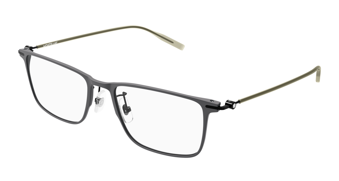 Lunettes de vue montblanc mb0506ol 003 gris rectangular / squared masculino taille 56mm - Vue principale