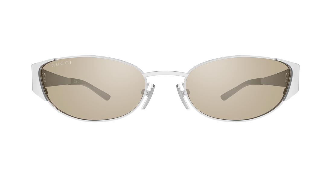 Lunettes de soleil gucci gg2197s 002 plateado round/oval/panthos femenino taille 55mm - Vue détaillée