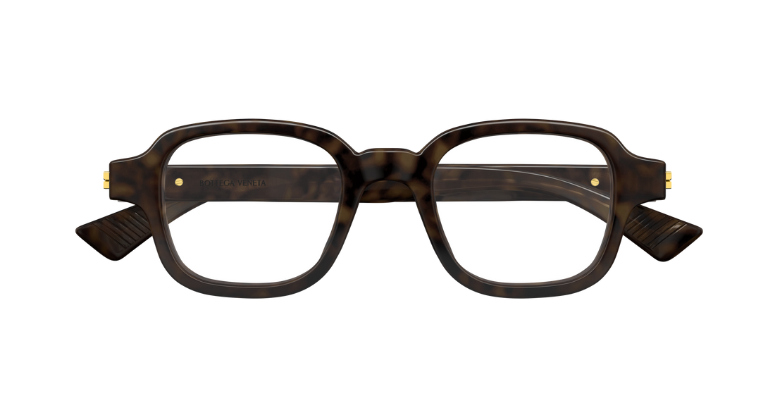Occhiali da vista bottega veneta bv1462o 007 havana rectangular / squared masculino taglia 48mm - Vista dettagliata