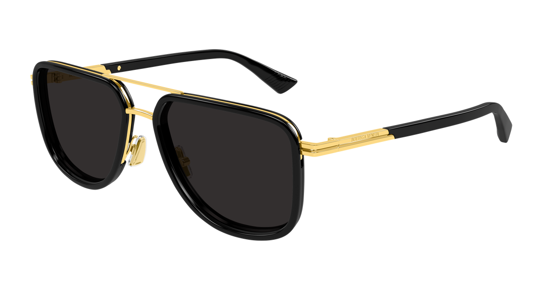 Óculos de sol bottega veneta bv1463s 001 dorado pilot/navigator masculino tamanho 56mm - Vista principal