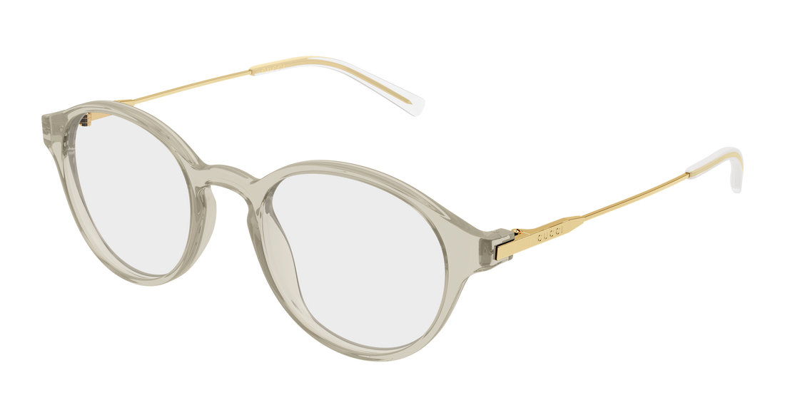 Lunettes de vue gucci gg2253o 004 verde round/oval/panthos masculino taille 49mm - Vue principale