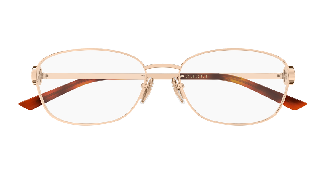 Lunettes de vue gucci gg2234oa 003 dorado round/oval/panthos femenino taille 57mm - Vue détaillée