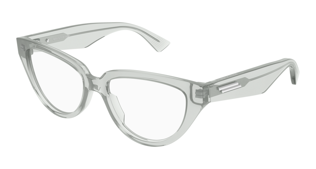 Brillen bottega veneta bv1503o 004 gris cat eye femenino größe 53mm - Hauptansicht