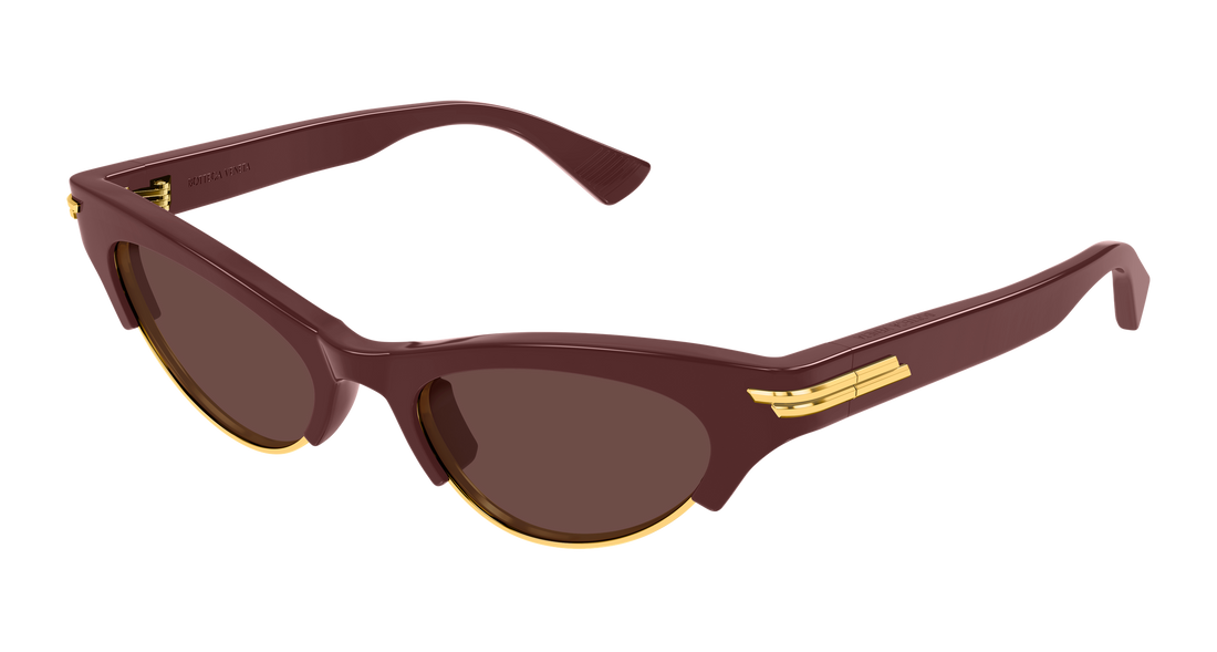 Óculos de sol bottega veneta bv1431s 004 burdeos cat eye femenino tamanho 52mm - Vista principal