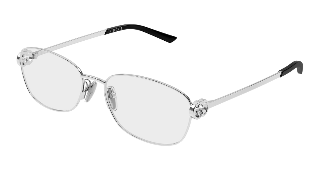 Lunettes de vue gucci gg2234oa 002 plateado round/oval/panthos femenino taille 57mm - Vue principale