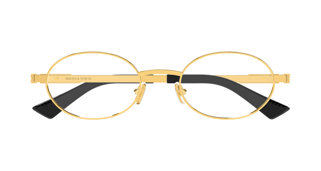Occhiali da sole bottega veneta bv1470s 005 dorado round/oval/panthos unisex taglia 52mm - Vista dettagliata