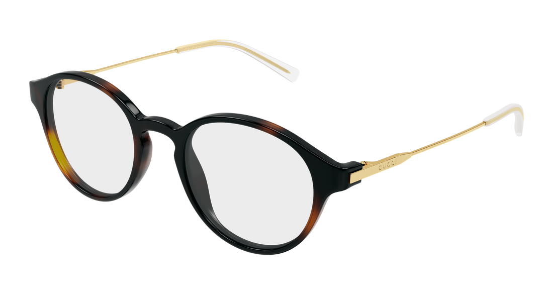 Lunettes de vue gucci gg2253ok 002 havana round/oval/panthos masculino taille 51mm - Vue principale