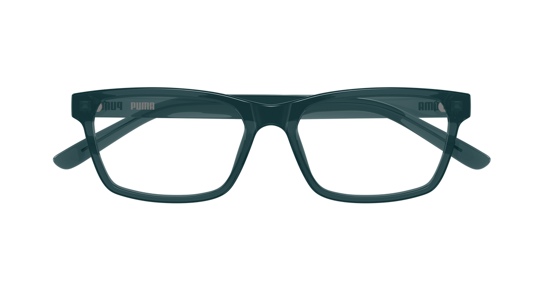 Óculos graduados puma pu0528o 009 azul rectangular / squared masculino tamanho 58mm - Vista de detalhe