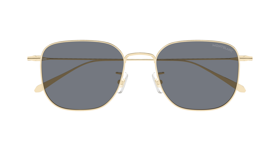 Gafas de sol montblanc mb0477sa 001 dorado rectangular / squared masculino talla 54mm - Vista de detalle
